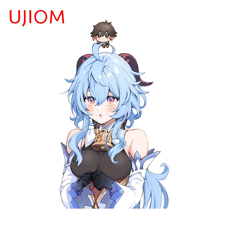 UJIOM Genshin Impact Fashion Ganyu Wall Sticker Creative Personality Practical Decal Versatile Simulated Adhesive Wallpaper