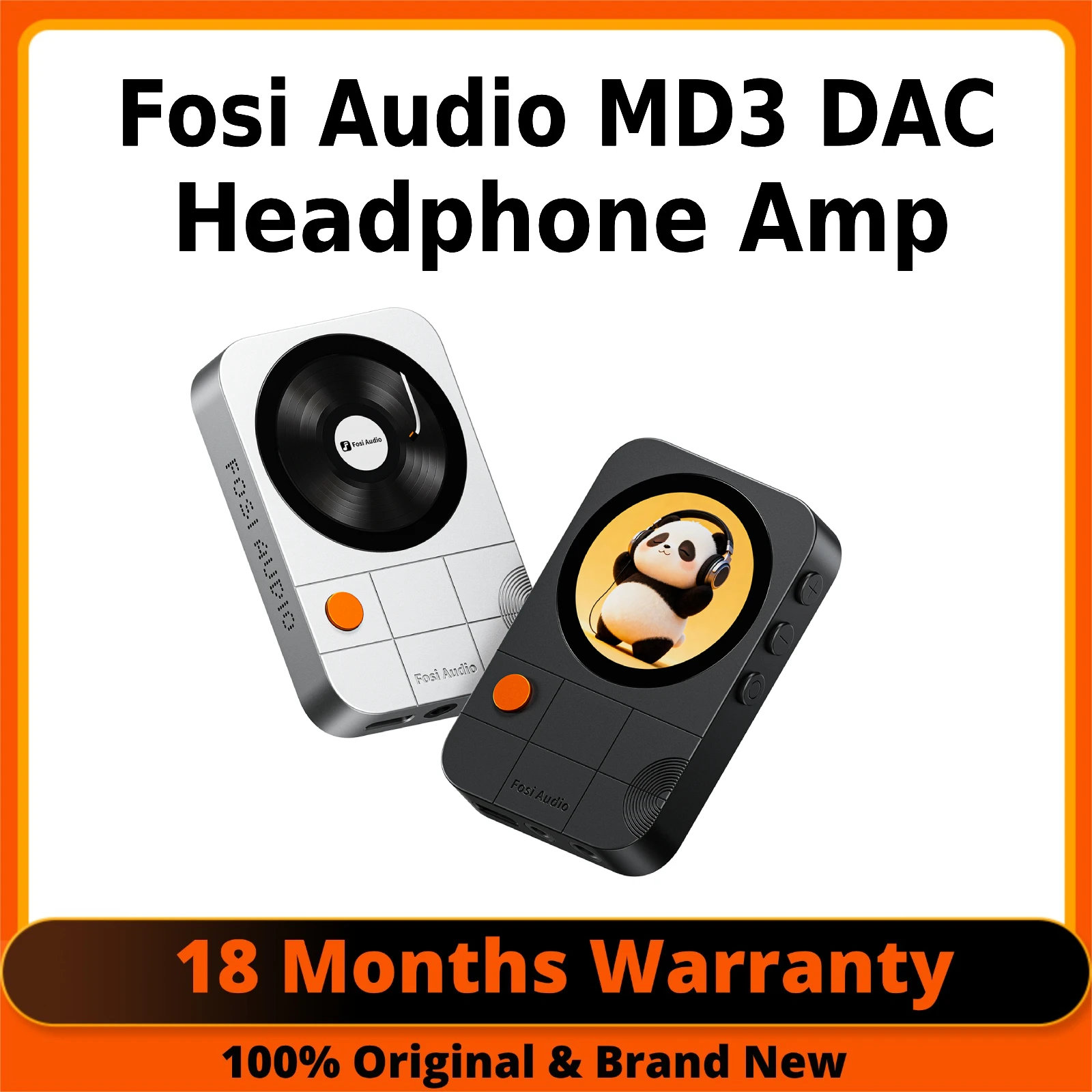 

Fosi Audio MD3 Portable DAC Amp HiFi Headphone Amplifier Magnetic Backplate Decorder For Phone Chip ES9093Q2M 3.5mmm 4.4mm DAC