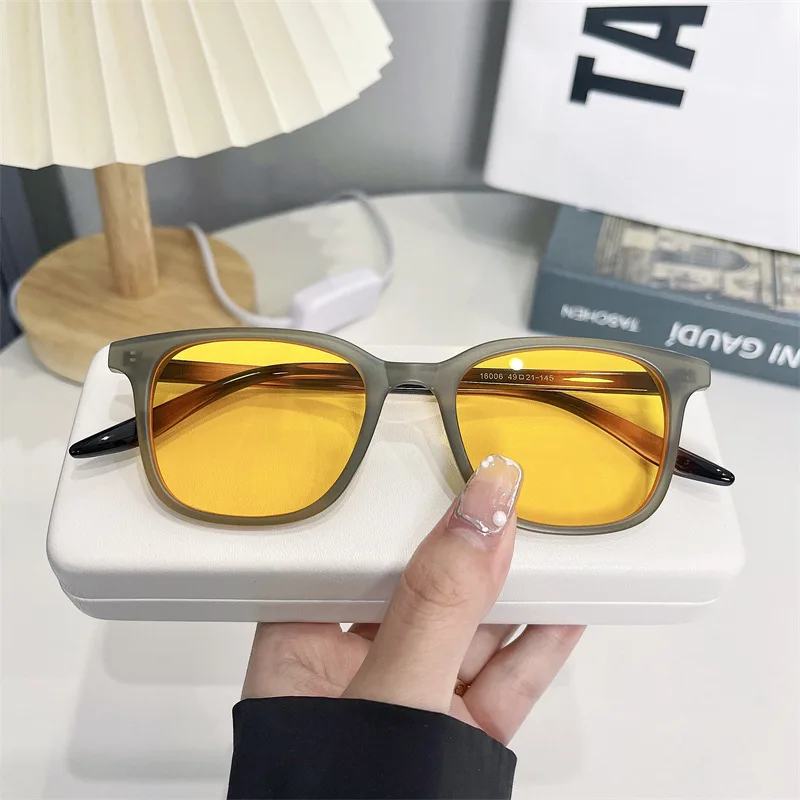 Luxuriöse Rechteckige Sonnenbrille für Damen und Herren Vintage Markendesigner Eckige Sonnenbrillen Herren Shades Damen Eyewear Brillen Gläser – Detail 14