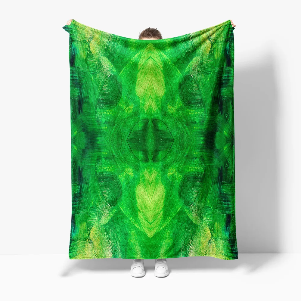 

Зеленый абстрактный геометрический узор пледы диван-кровать покрывало для гостиной спальни декор