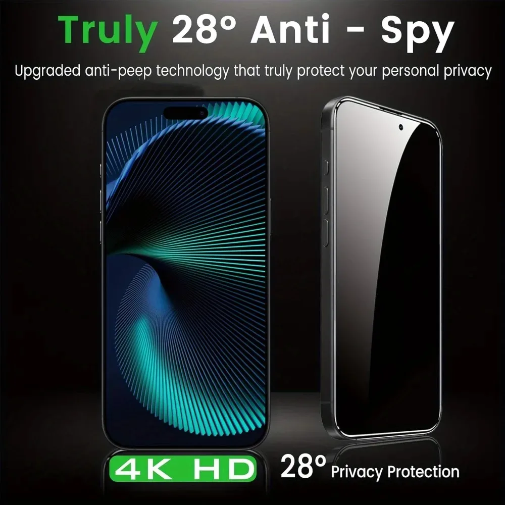 

5 шт. защитная пленка для экрана для iPhone 17 Pro Max 16 15 14 13 12 11 Pro антишпионское закаленное стекло для iPhone Air 15 16 Pro Max