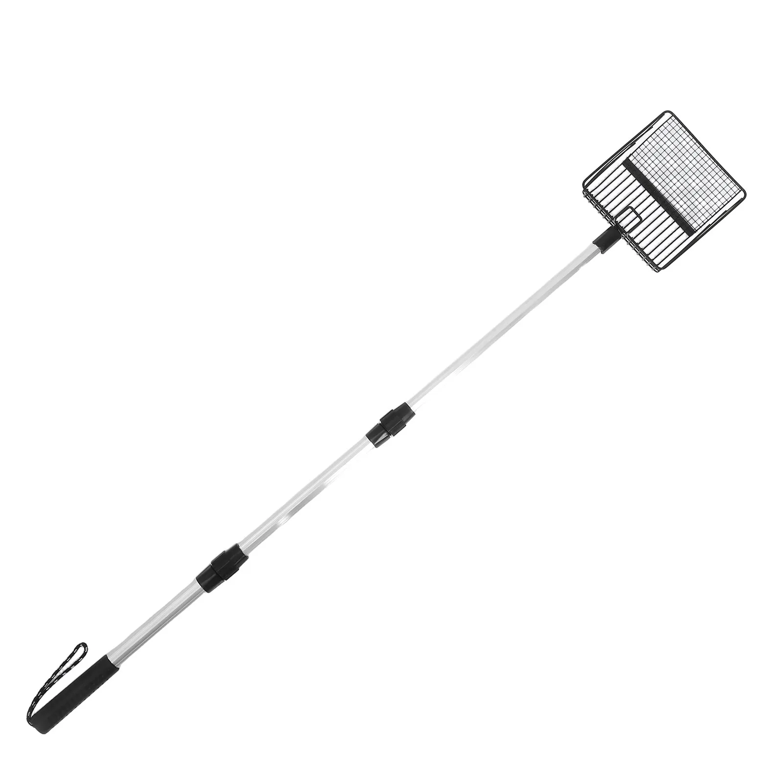 

Adjustable Metal Cat Litter Scoop with Extendable Handle Ergonomic Nonslip Grip Deep Slatted Sifter for Kitten Litter Boxes