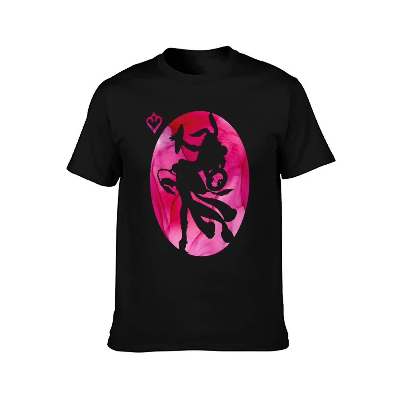 FFXIV Viera Dancer Silhouette T-Shirt Soft Casual Short Sleeve Cotton Tee T-Shirt