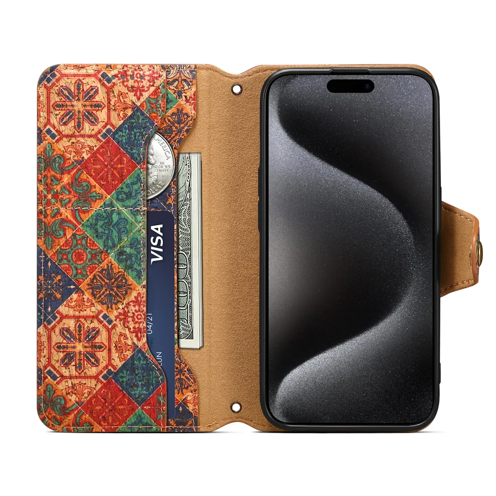 Capa de telefone com cordão crossbody e designs florais, capa de telefone para iphone 16 15 promax 14 plus 13 pro 12 11 xr xs capa de couro sintético