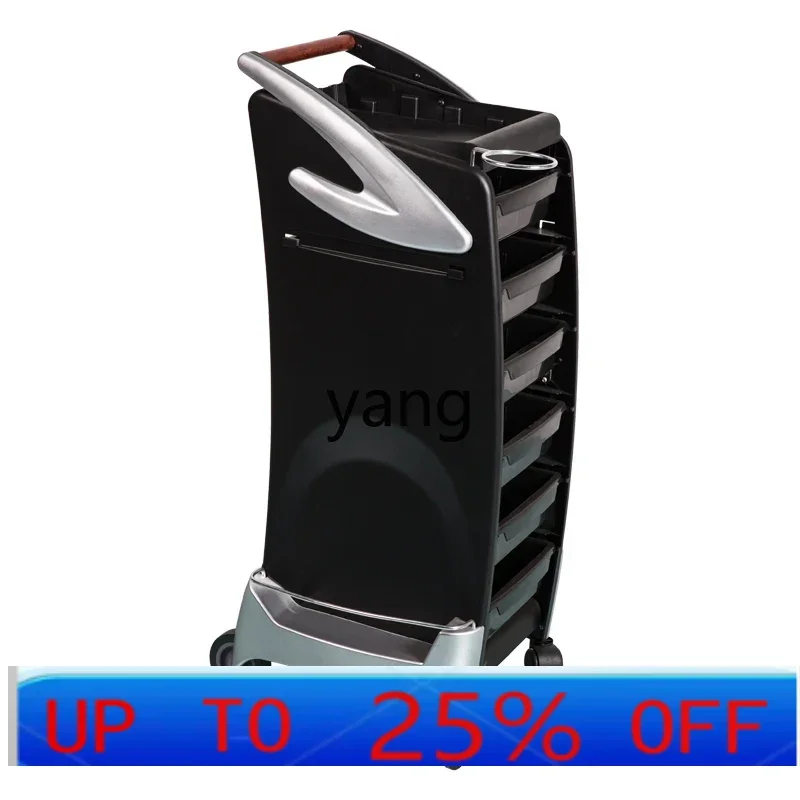 

LTT hair tool cart hair salon special hair tool cart wooden handle trolley