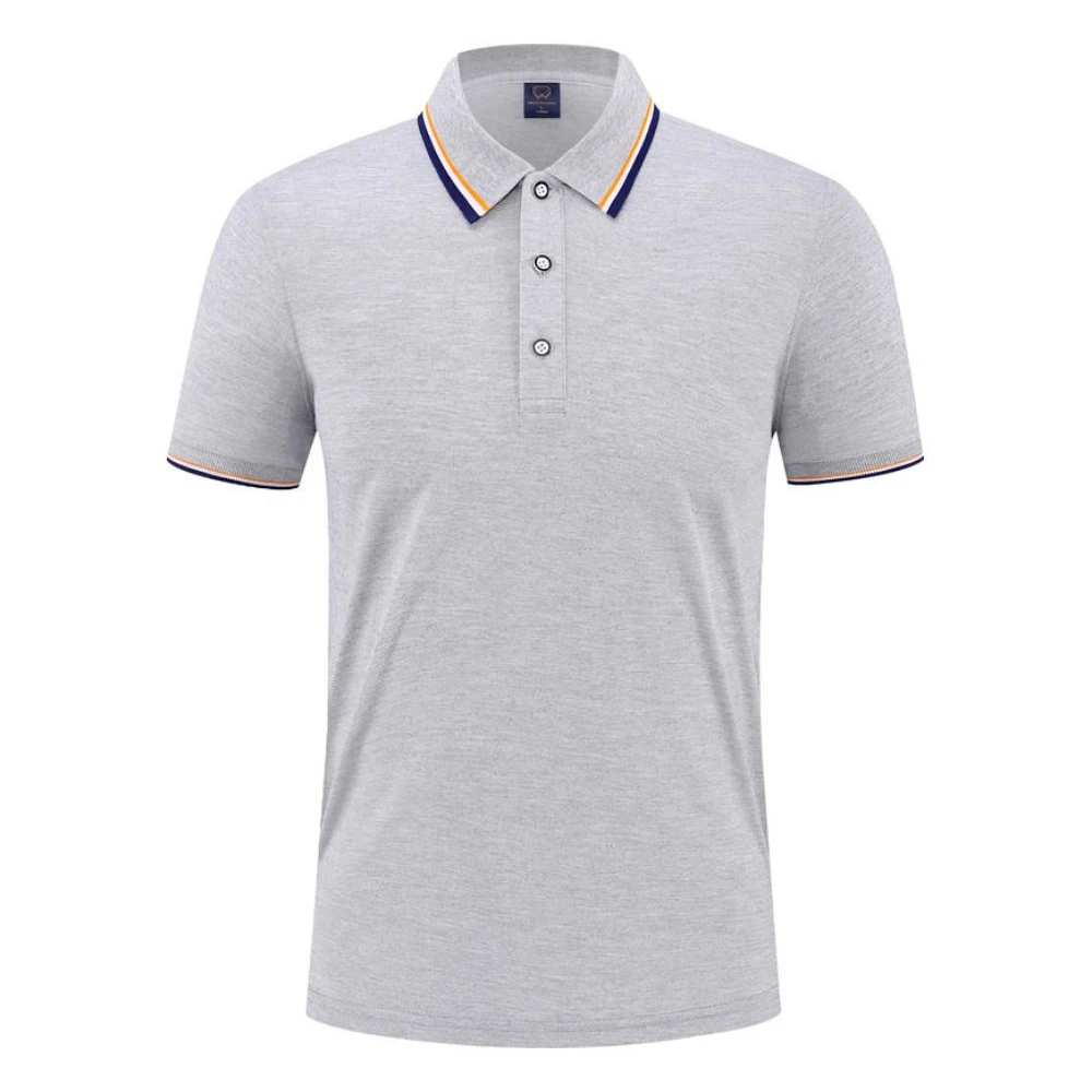 

Solid Color Polo Shirt Man Business Lapel High-Quality Short Sleeve T-Shirt Summer Hot Sale Casual Breathable Streetwear Tops