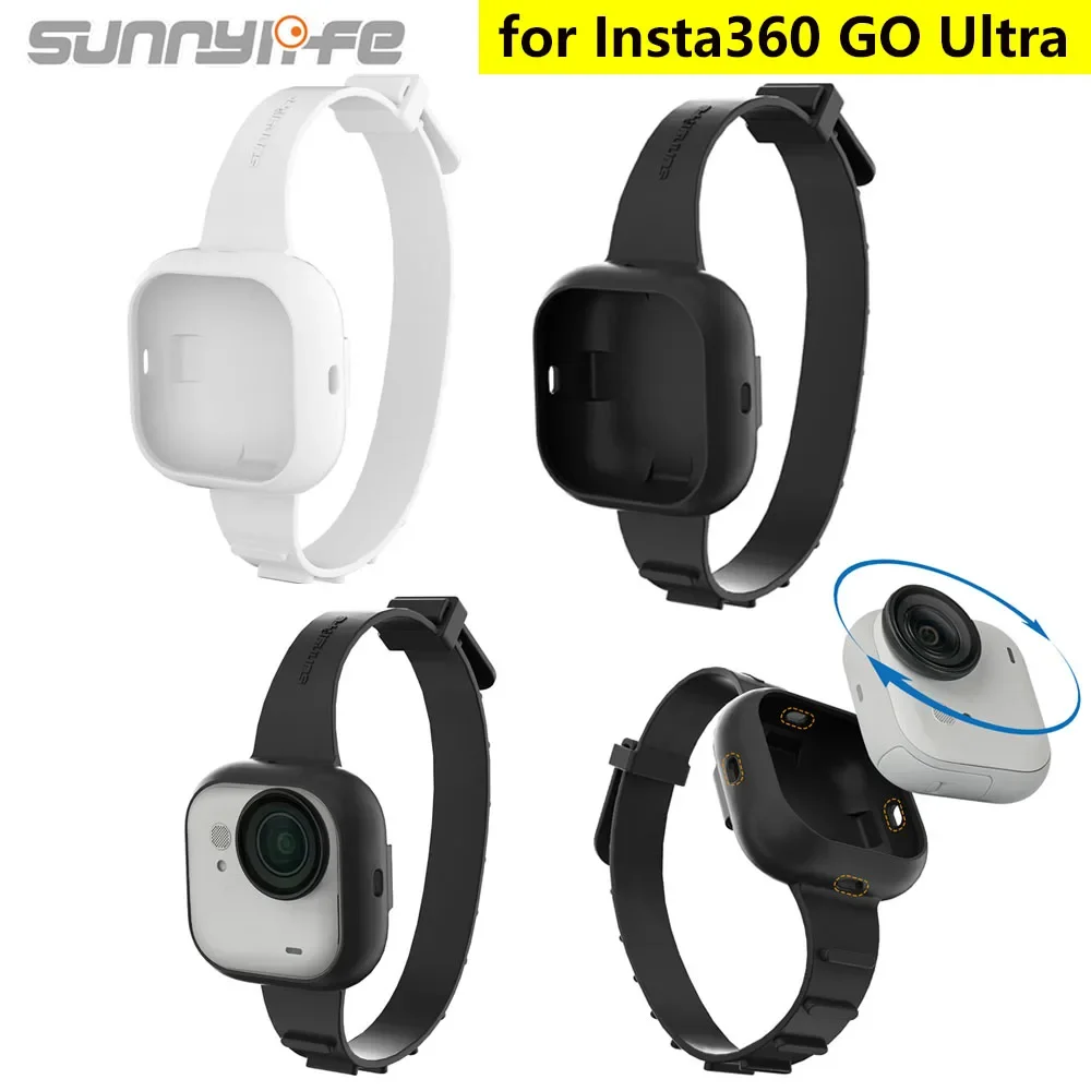 

Sunnylife Hand Wrist Band Strap For Insta360 GO Ultra Camera Mount Adjustable Wristband Silicone Cover Strap Camera Accessories