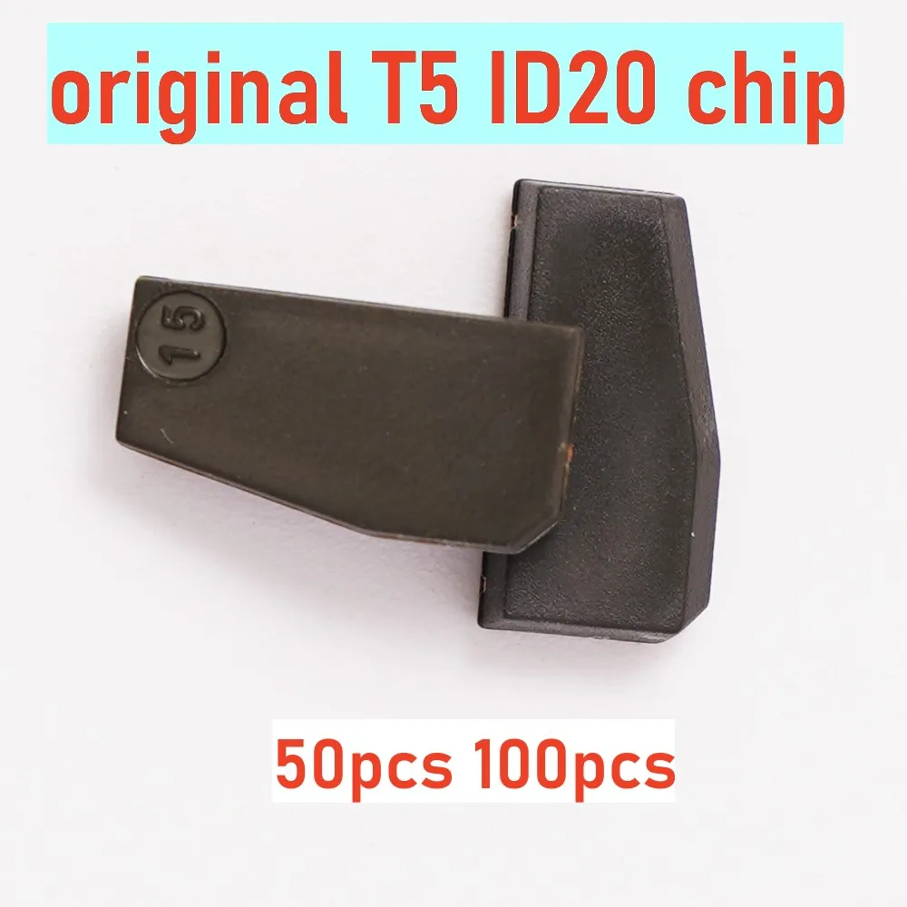 

50pcs original original ID20 T5 carbon chip auto transponder chip ceramic chip T5 (ID20) PCB chip for honda remotes