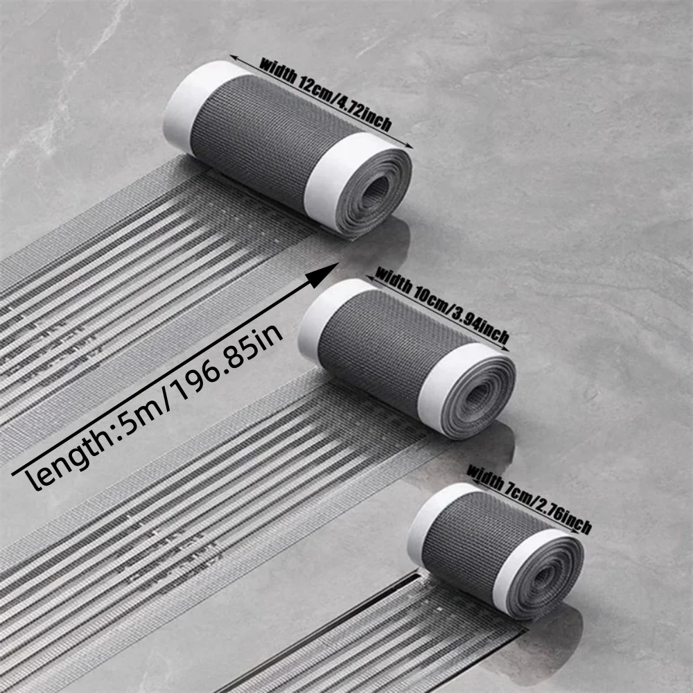1PC Trimmable Shower Drain Plug Protector, Self-adhesive Floor Drain Sticker, Mesh Sink Filter, Easy To Clean for Bathroom