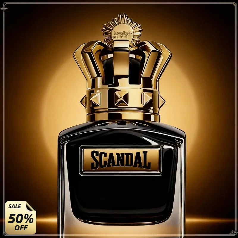 Escándalo Eau De Parfum para hombre, fragancia Woody De larga duración con cuero y sándalo Vetiver Tonka para atractivo elegante, Parfums Homme