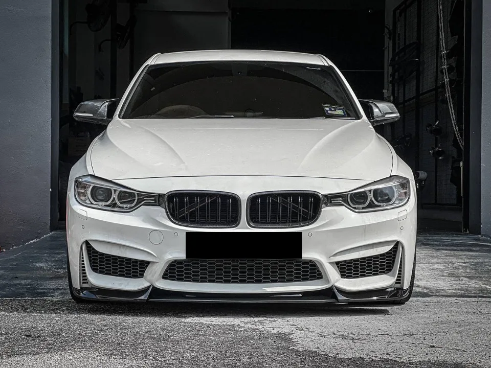 Xvip glänzender Double Line Style Front stoßstangen grill für BMW 3er F30 F31 F35 2013-19 320i 325i 328i Silber Diamant grill – Detail 29