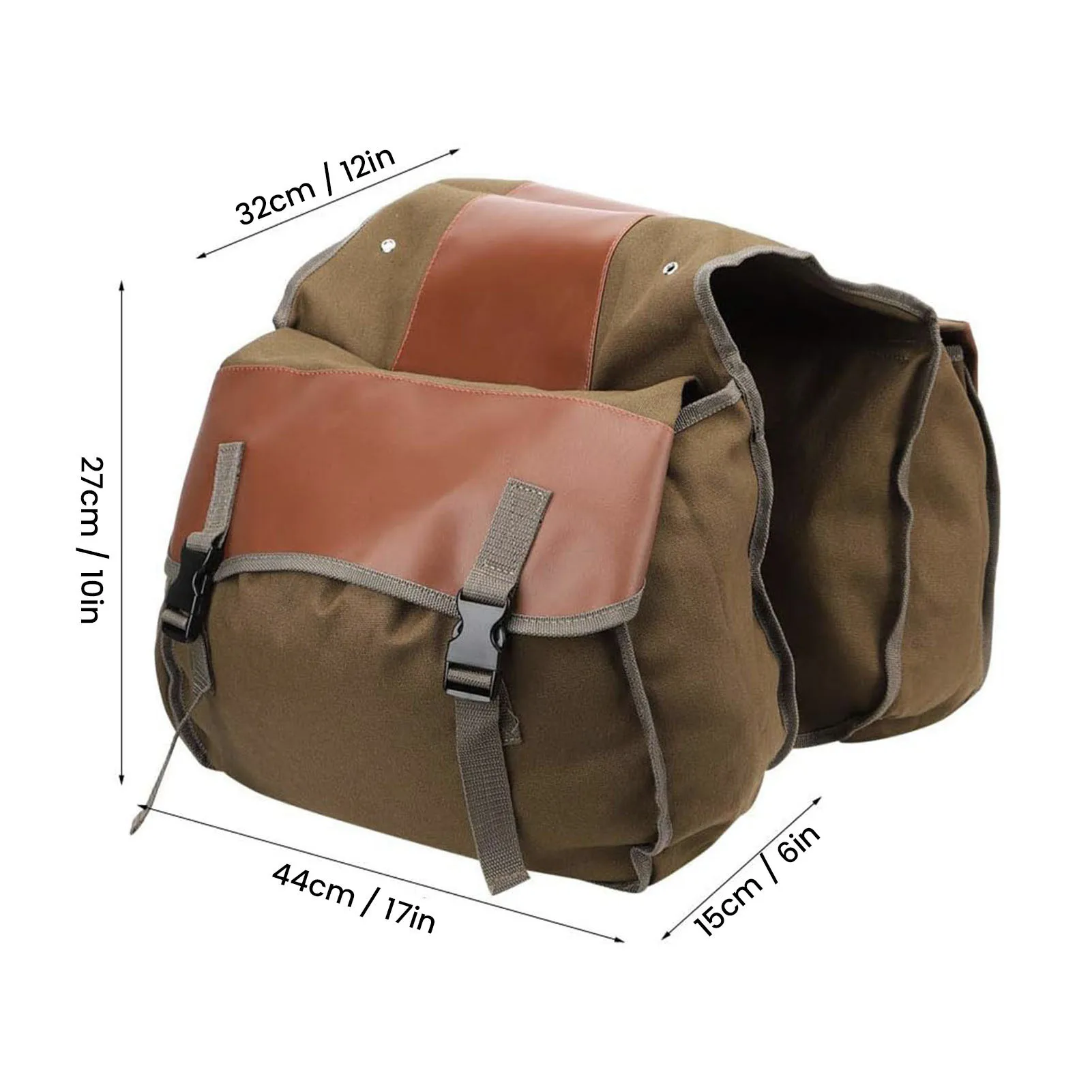 자전거 후면 랙 가방 30-35L 조절 가능한 용량 49KG 하중 지지 반사 포켓 탑 캔버스 자전거 가방 장거리 라이딩용