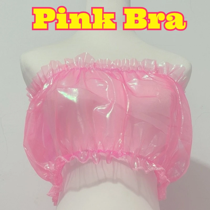 

Women Super Soft Pink Bra Individually Wrapped Hygienic Convenient Alluring Sexy Tweed Style Lingerie Comfortable Breathable