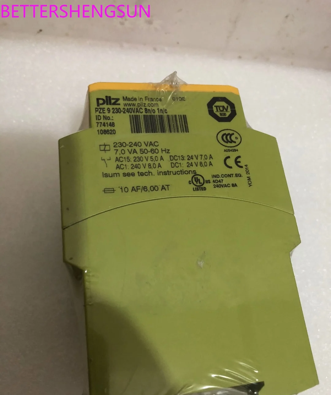 Safety relay 774150 PZE 9 24VDC/774148/200-240AC