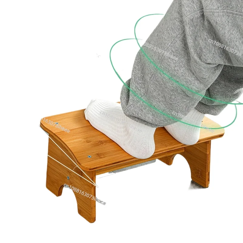 

Multifunctional Toilet Stool Bathroom Chairs Living Room Foot Stool Office Wooden Foot Bench Toilet Foot Non-slip Bevel Stool