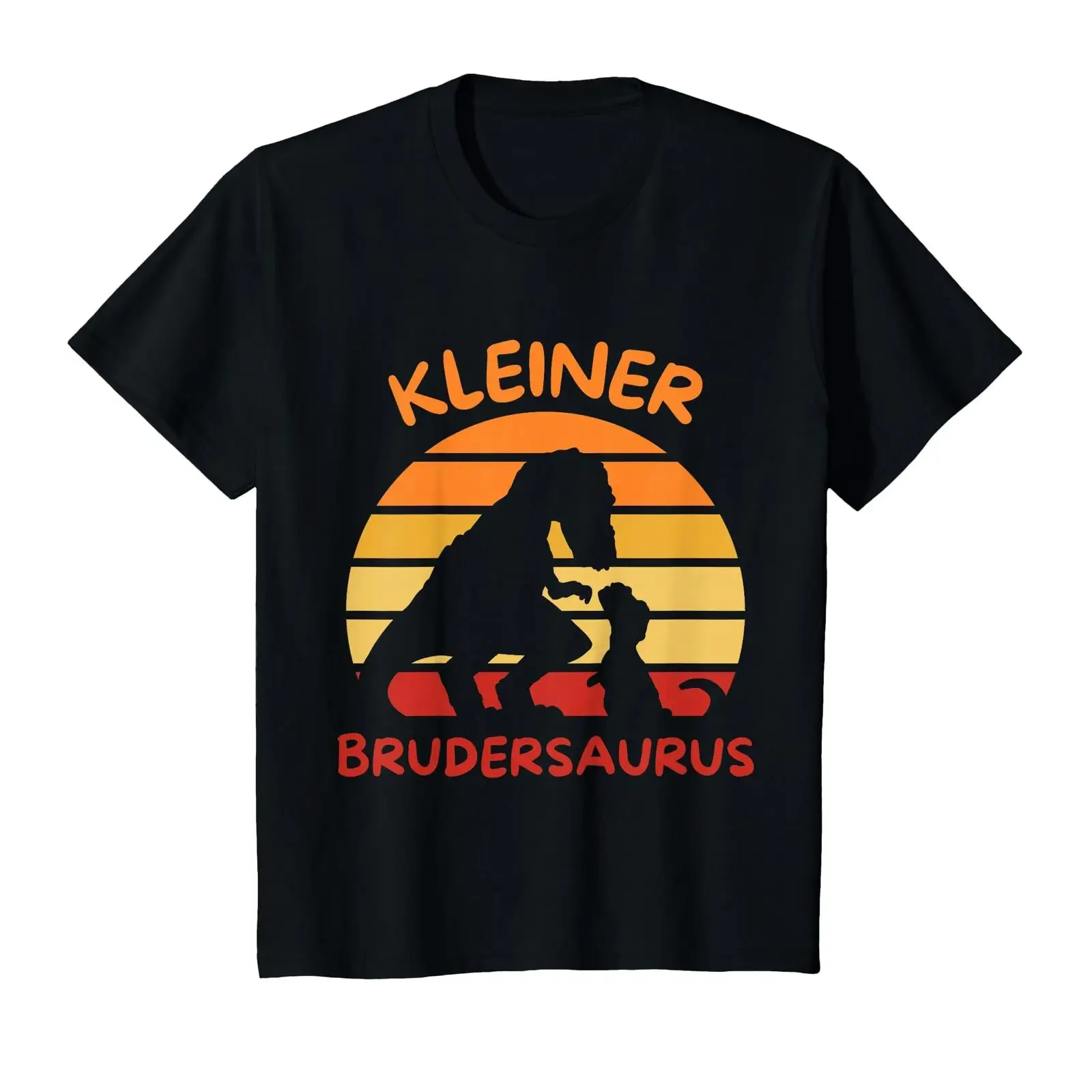 Children's Little Brother Saurus Dino T Shirt black vintage Washed Top For Everyday Wear fashion designer clothes Stylish
