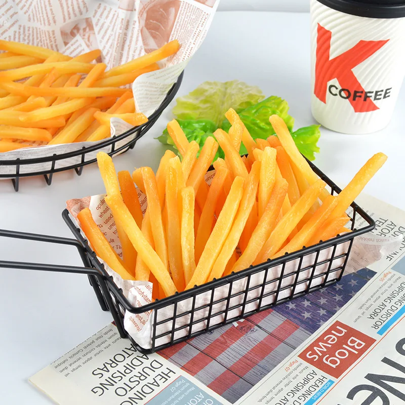 10PCS Simulation French Fries Fake Food Chicken Popcorn Model Burger Shop Western Food Display Props Home Decoration