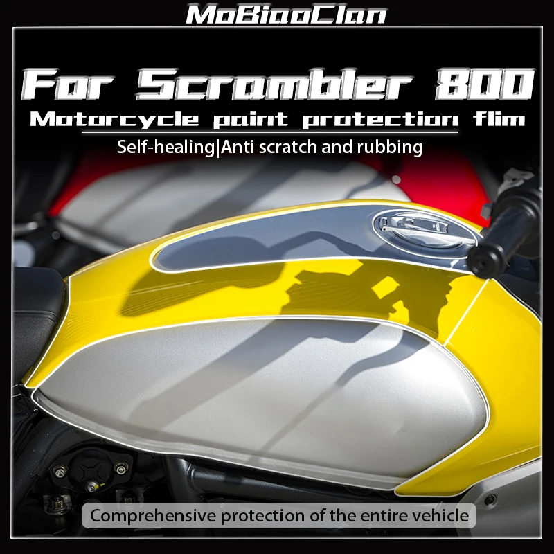 

For Ducati Scrambler 800 2024 Invisible car wrap TPU transparent protective film modification accessories