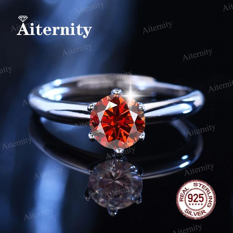 

Classic 925 Silver Adjustable Moissanite and Cubic Zirconia Ring D VVS1 Unisex Luxury Sparkling Jewelry