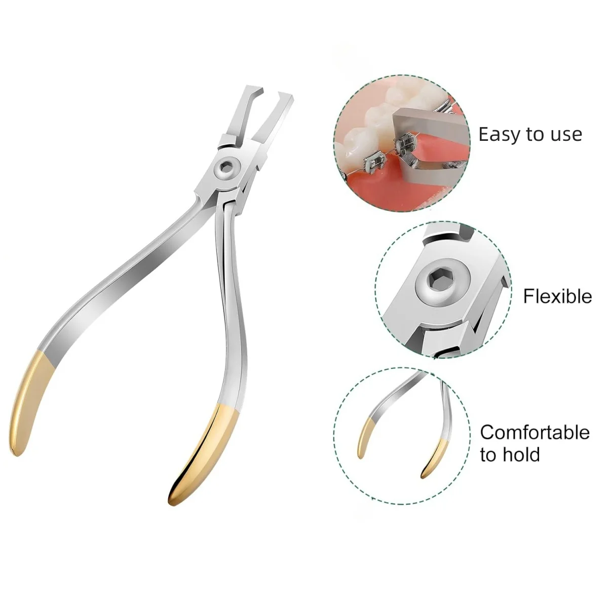 Dental Anterior Teeth Bracket Removing Pliers Braces Removal Forceps Cutting Adhesive Part Dentist Orthodontic Tools
