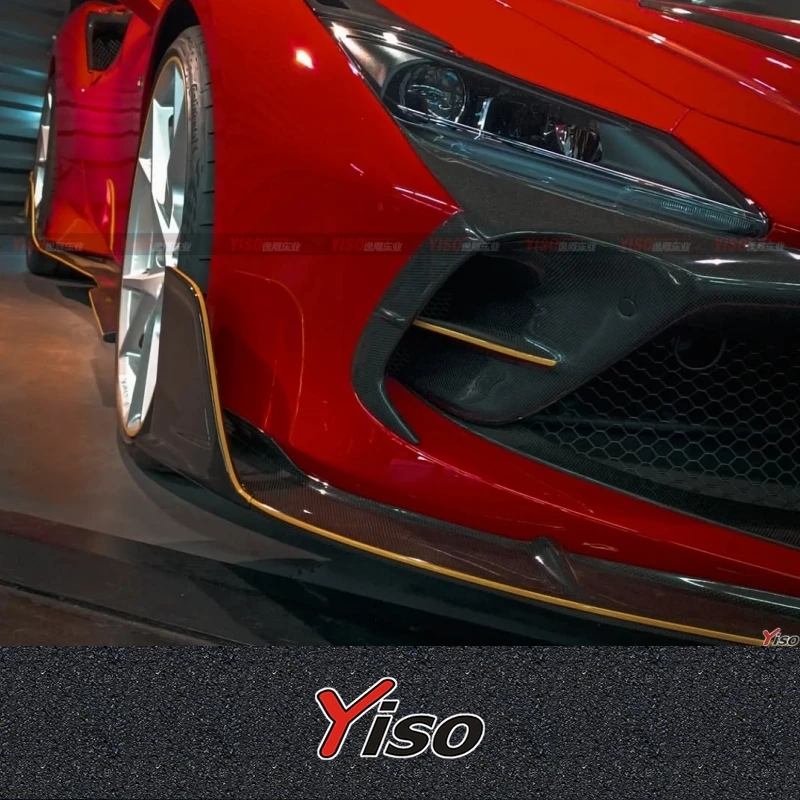 

Applicable to the Ferrari F8 upgraded dry carbon fiber Mansor model air intake air inlet fog lamp frame and air knife
