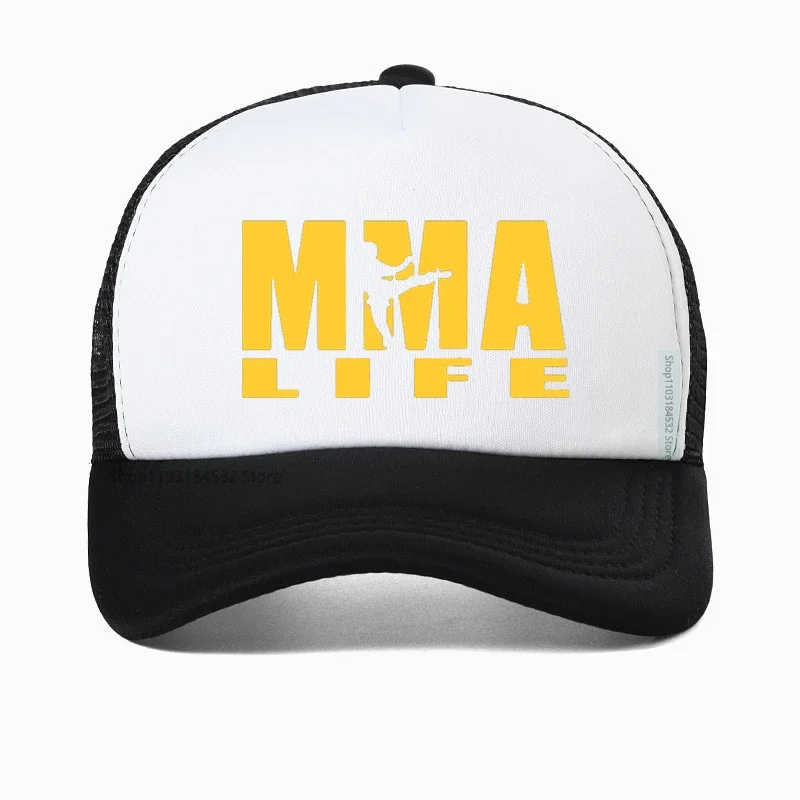 fashion Print Muhammad ALI Boxer Fight MMA Baseball Cap men Cotton MMA Life fighting Trucker Caps Adjustable Mesh Snapback hats