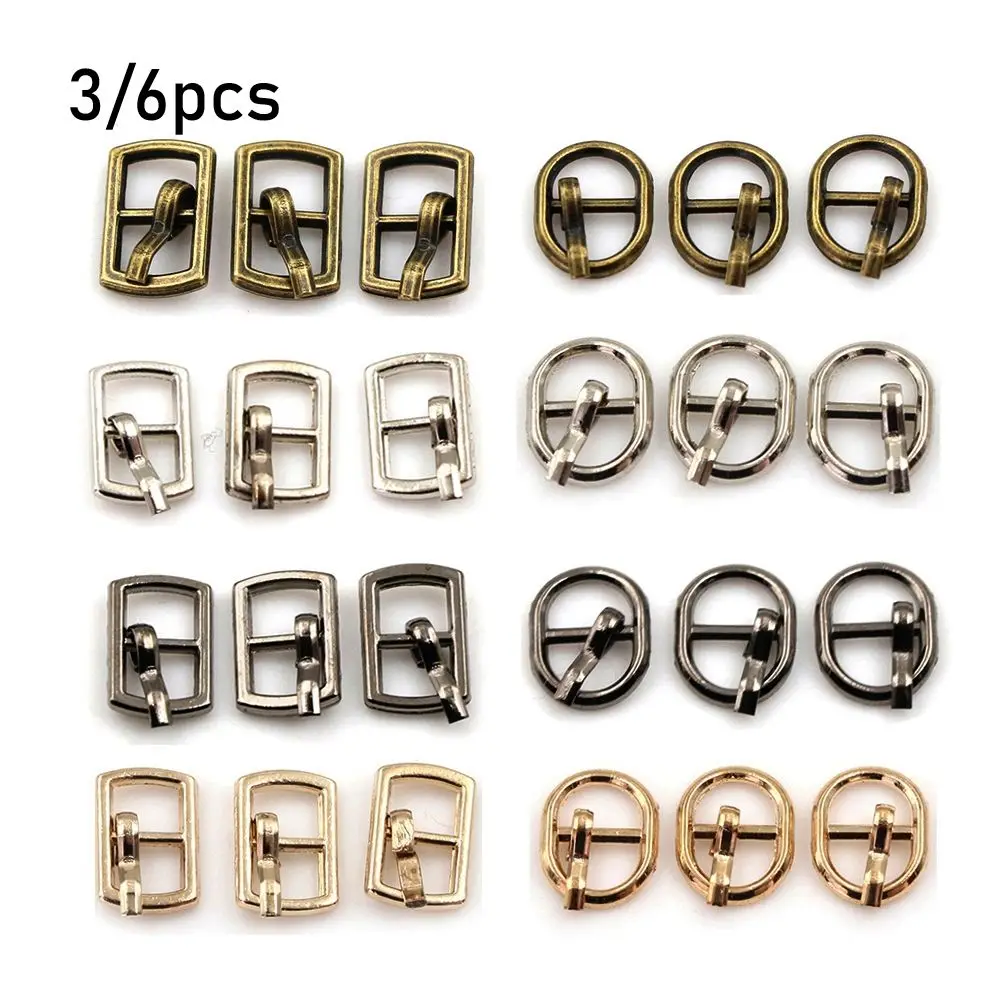 3/6pcs High quality Stuffed Toys Mini Ultra-small Belt Buttons Diy Dolls Buckles Doll Bags Accessories Tri-glide Buckle