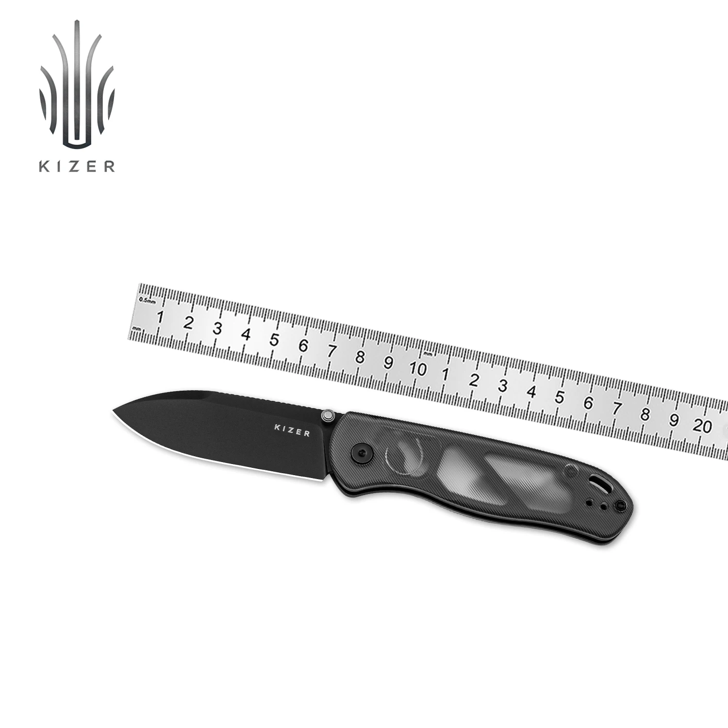 

Kizer Hunting Pocket Knife Drop Bear V3619A9 Nitro-V Steel Blade With Acrylic Handle 2025 New Outdoor Survival Camping Knives