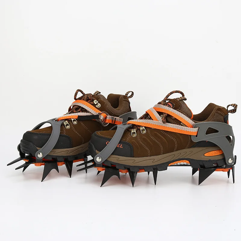 12 tooth ice claw climbing equipment, anti slip shoes, snow hiking and mountaineering shoes, outdoor ice claw shoe covers