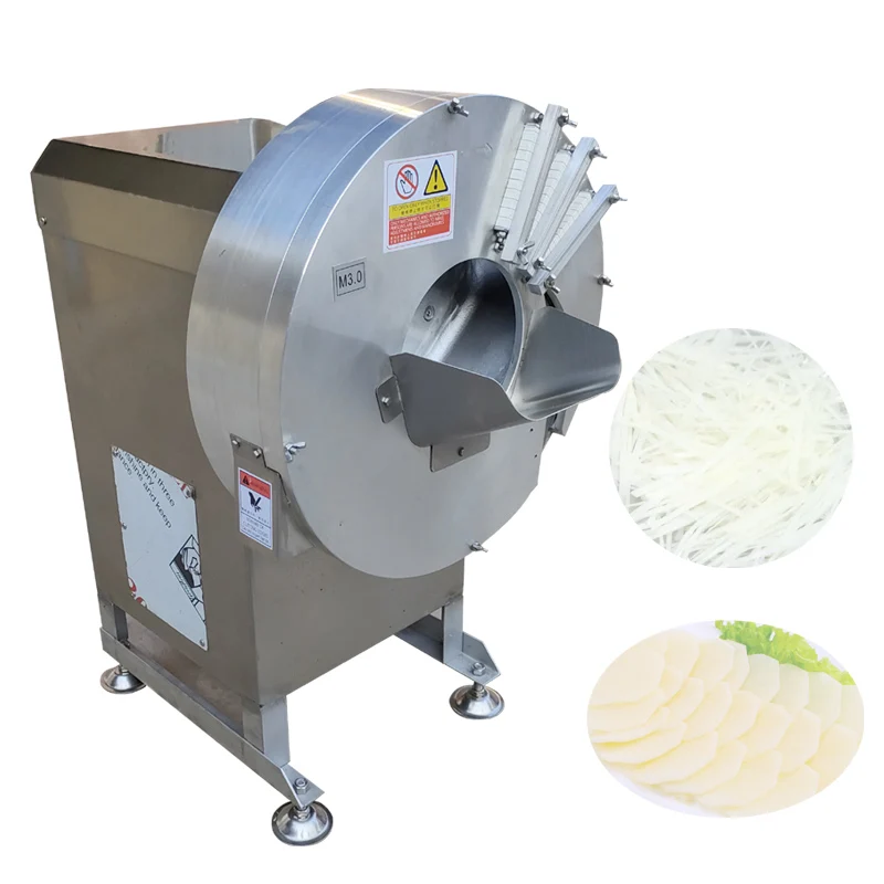 Electric Vegetable Slice Shredder Process Ginger Bamboo Shoot Potato Carrot Radish Cucumber Vegetable Cutter Machine