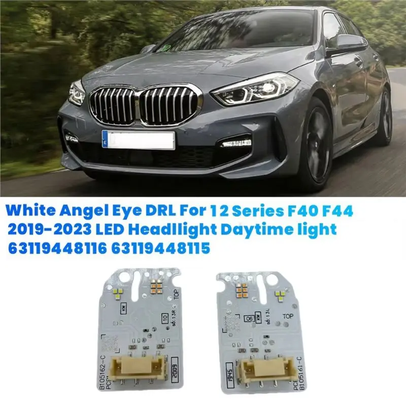 ABOK-LED Daytime Running Light Board Front 1 Pair White Light Source Chip For BMW 1' 2' F40 F44 19-23 63119448115 63119448116