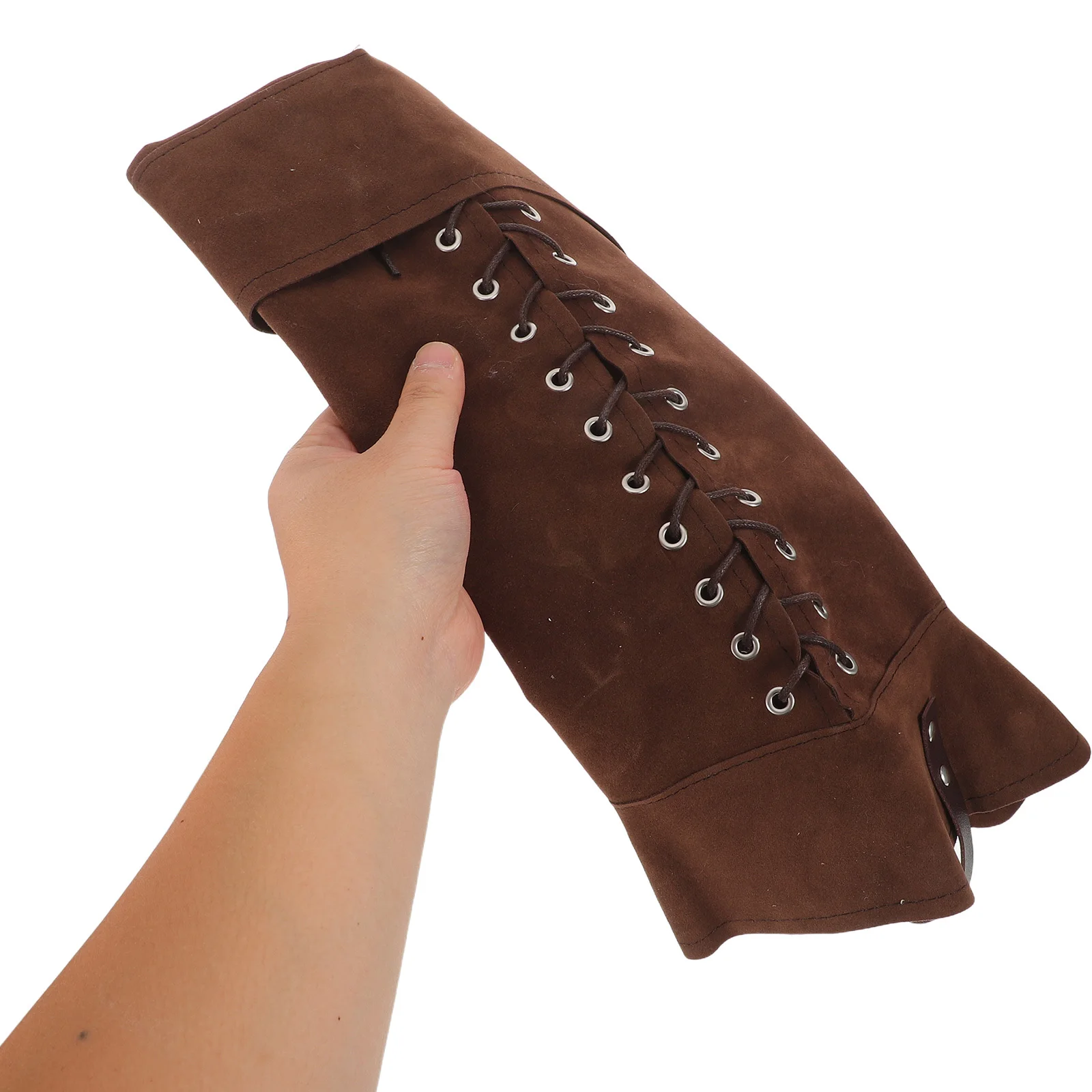 1 paire de couvre-bottes médiévaux marron pour hommes, couvre-chaussures Steampunk Renaissance, guêtres de jambe de chevalier, accessoires de Costume de Cosplay