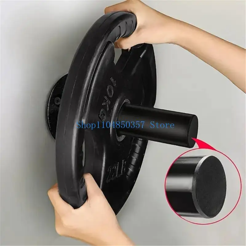 652F Durability Pull Up Handle With Weight Plate Rod Wall Mounted Barbell Plate Rack For Versatile Muscle Building Exercises
