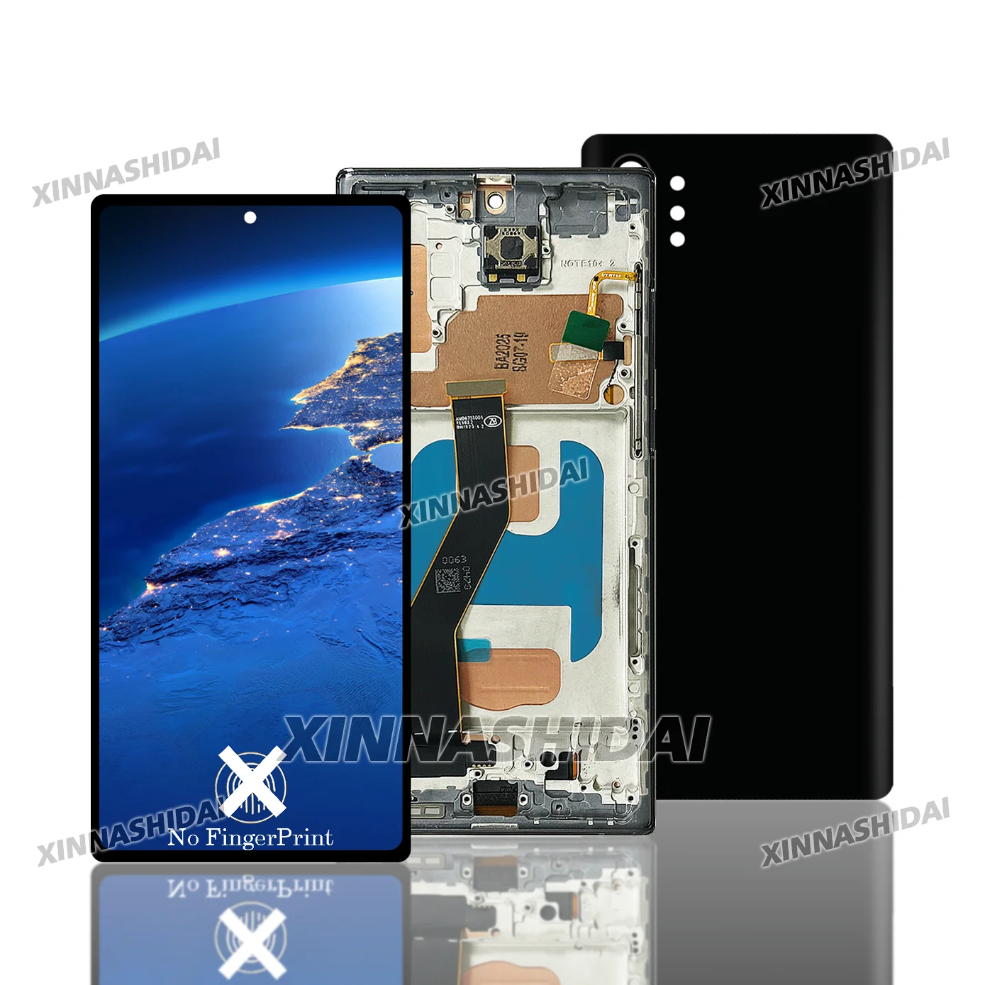 100% Tested For Samsung Galaxy Note 10 Plus LCD Display Touch Screen+Frame Digitizer  For Galaxy Note 10+ Assembly Replacment