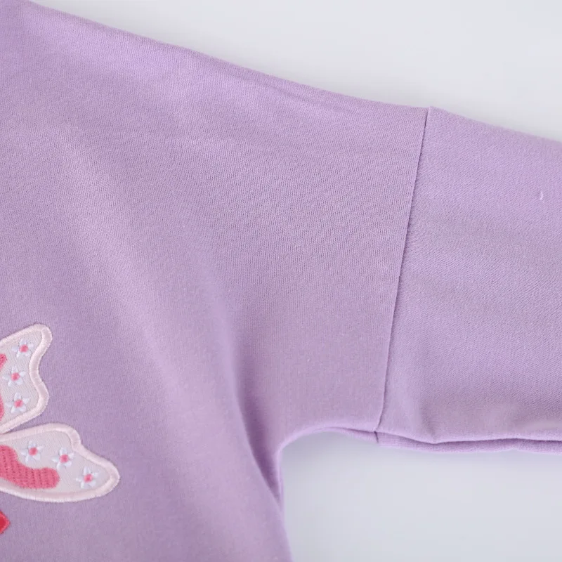 

Autumn Girls' New Sweatshirt Dress Round Neck Embroidered Princess Pattern Children's Knitted Top Wholesale Distribution