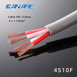 CANARE 4 Cores Twisted Pair Speaker Sheath Cable Mobile Audio Speaker Cable 4S10F / 4S10F+, 4*1.75mm²