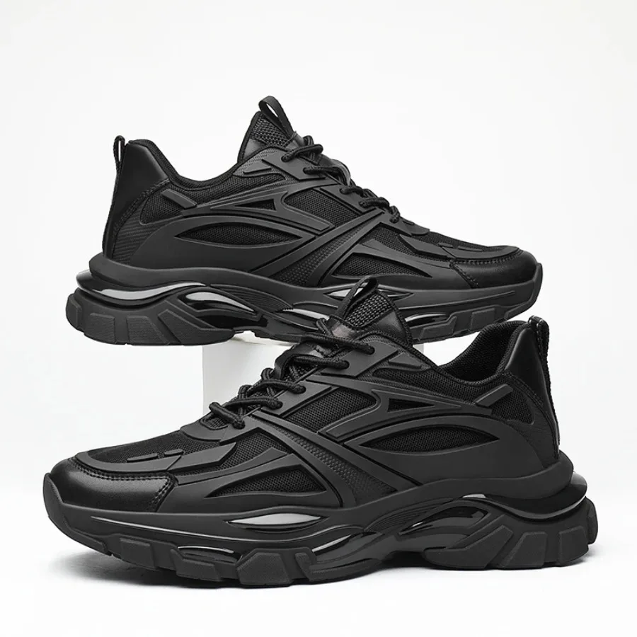 الشتاء مكتنزة زيادة أحذية رياضية رجل جلد طبيعي شبكة مصعد الأحذية الدافئة سميكة وحيد رفع حذاء رجالي زيادة نعل 6-8 سنتيمتر