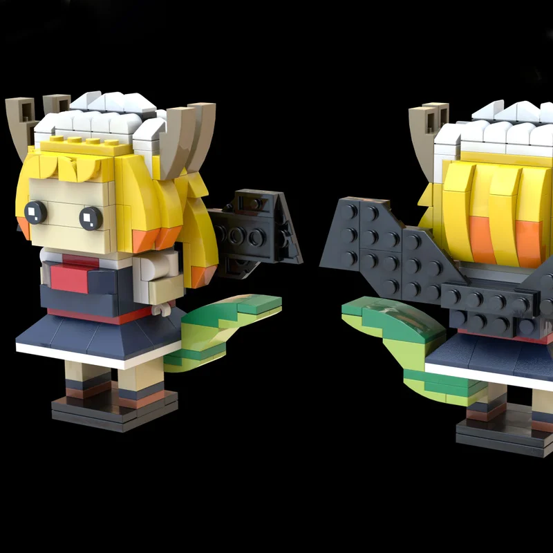 

202 шт. MOC Tohru Miss Kobayashiess Dragon Maid Brickheadz строительные блоки Рождественский подарок DIY образовательный сборочный комплект Inspires