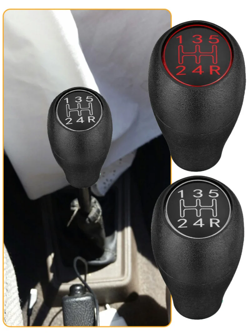 

5 Speed Car Gear Shift Knob Car Interior Manual Shifter Handle Stick Knob Head Decor Accessories for Peugeot 504 505 309 205 GTI