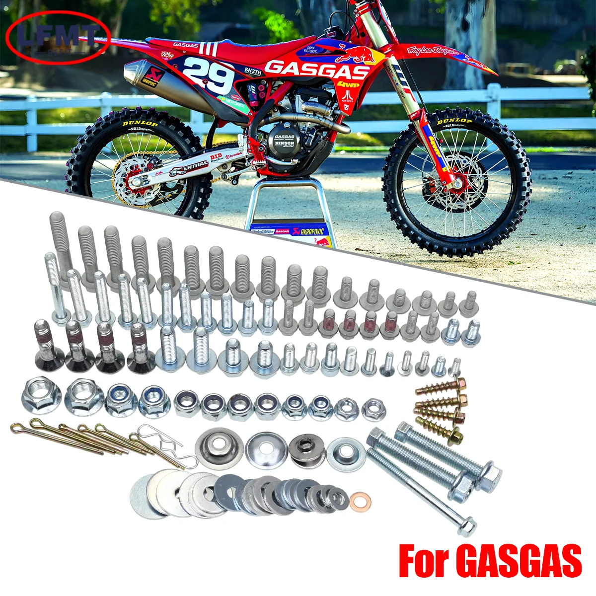 Full Fastener Bolt Kit Dirt Bike Body Work Hardware Screws Set For GASGAS EC EX MC ECF EXF MCF 125-501 2003-2026 Moto Enduro