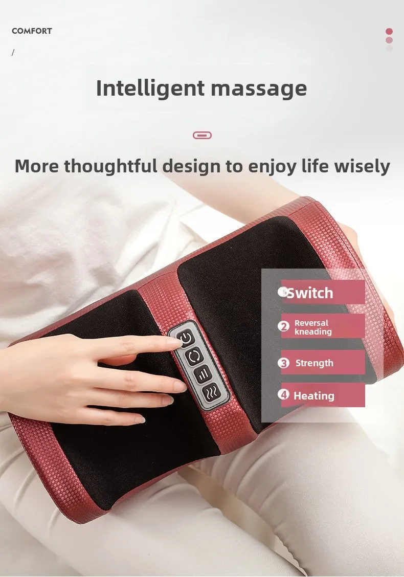 Deep Tissue Relax Electric Foot Massager Shiatsu Kneading Heated Roller Calf Relief Fatigue Muscles Vibrator Machine Health