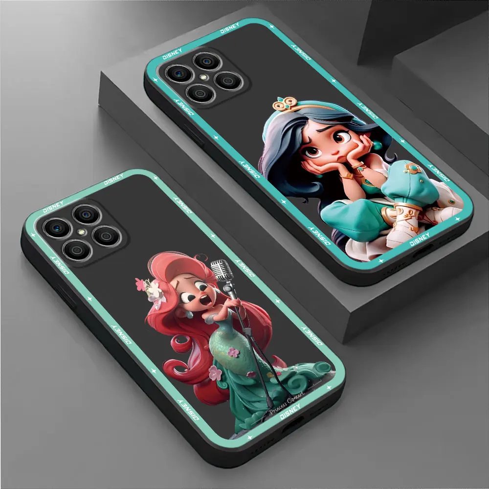 Disney cute Princess Case for Honor X8a 90 Pro 8X X9a X7 X8 70 X6a X6 Magic5 Lite Magic5 Cover Bumper Funda Silicone