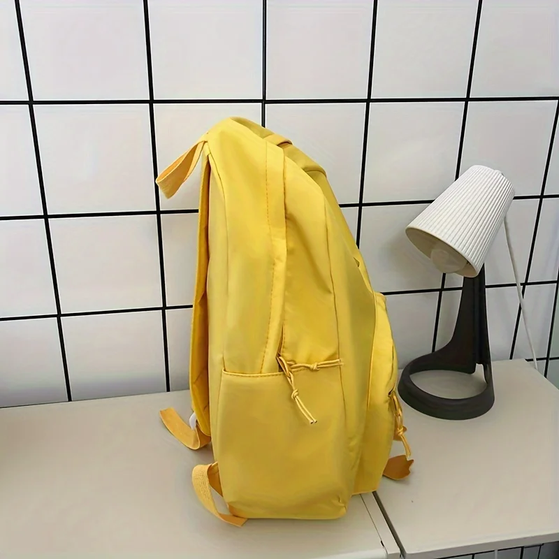 Casual backpack ins preppy style fashion versatile cartoon duck design school bag junior high school college student high-looking lightweight