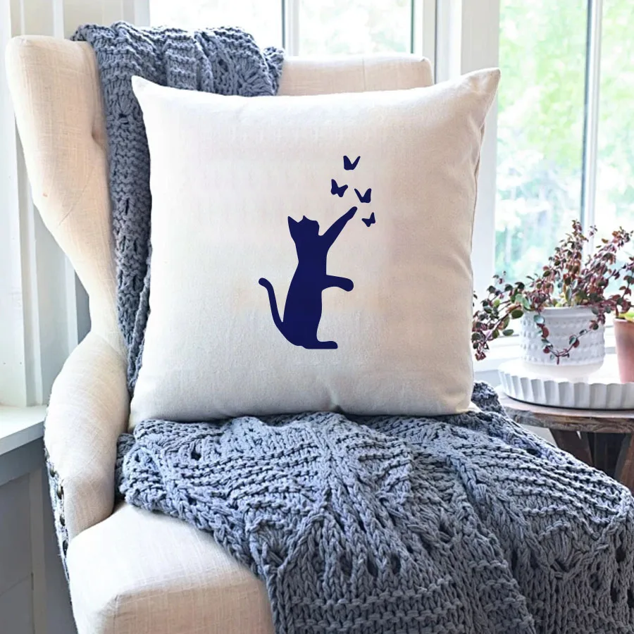 مجموعة استنسل رسم القط مكونة من 12 قطعة |   قوالب PET قابلة لإعادة الاستخدام مقاس 4 بوصة |   الأثاث/ديكور الحائط والحرف اليدوية