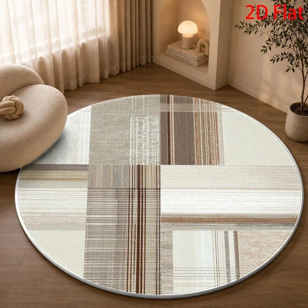 Neutral Tone Texture Soft Plush Rug Entrance Doormat Decorative Accent Piece For Coffee Shop Office Supermarket Store Display