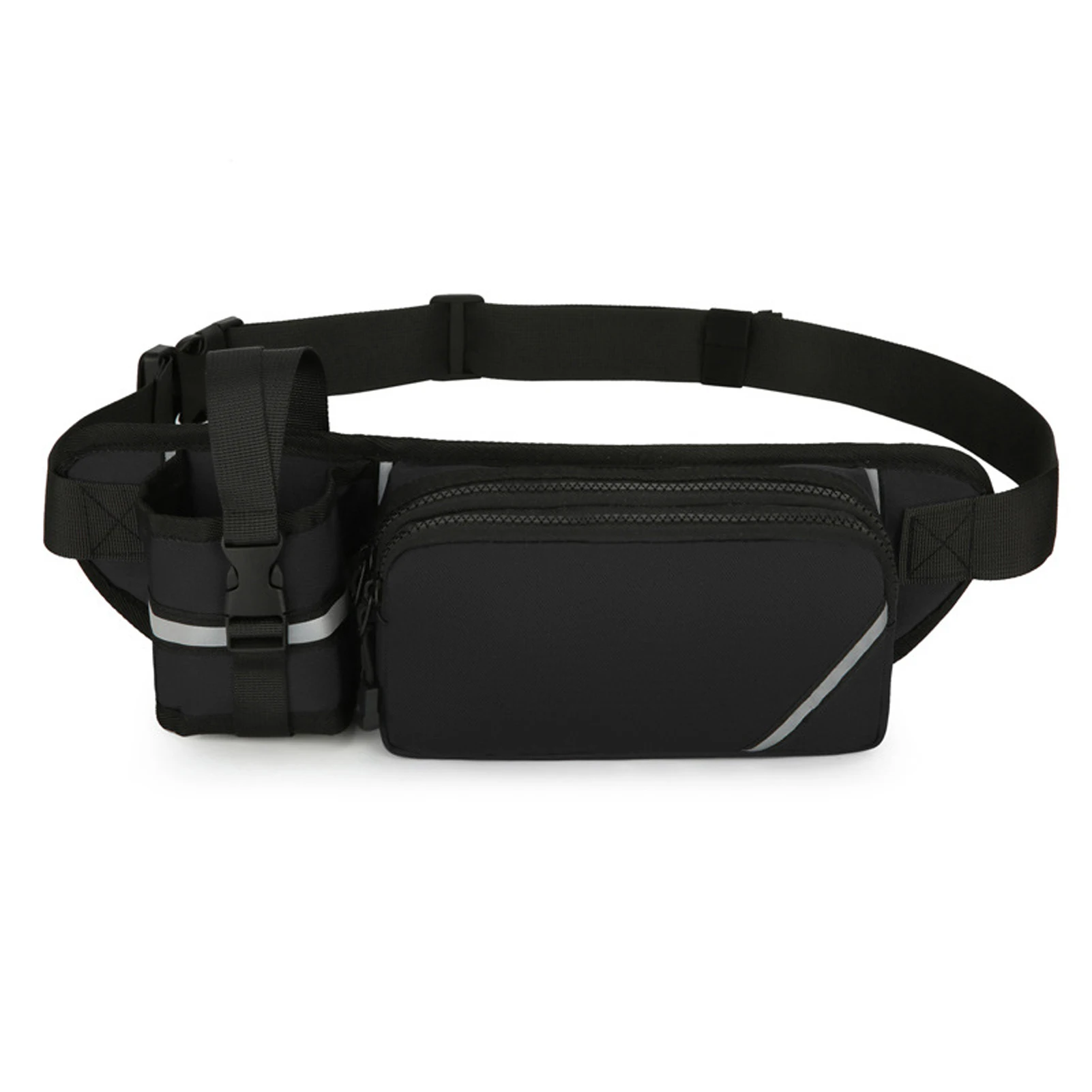 Outdoor Essential Waist Pack With Water Bottle Holder And Waterproof Running Bag Waterproof Running gray