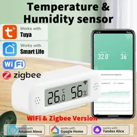 Tuya Zigbee WiFi Mini Temperature Humidity For Smart Home Thermometer Hygrometer APP Remote Work with Google Home Yandex Alexa