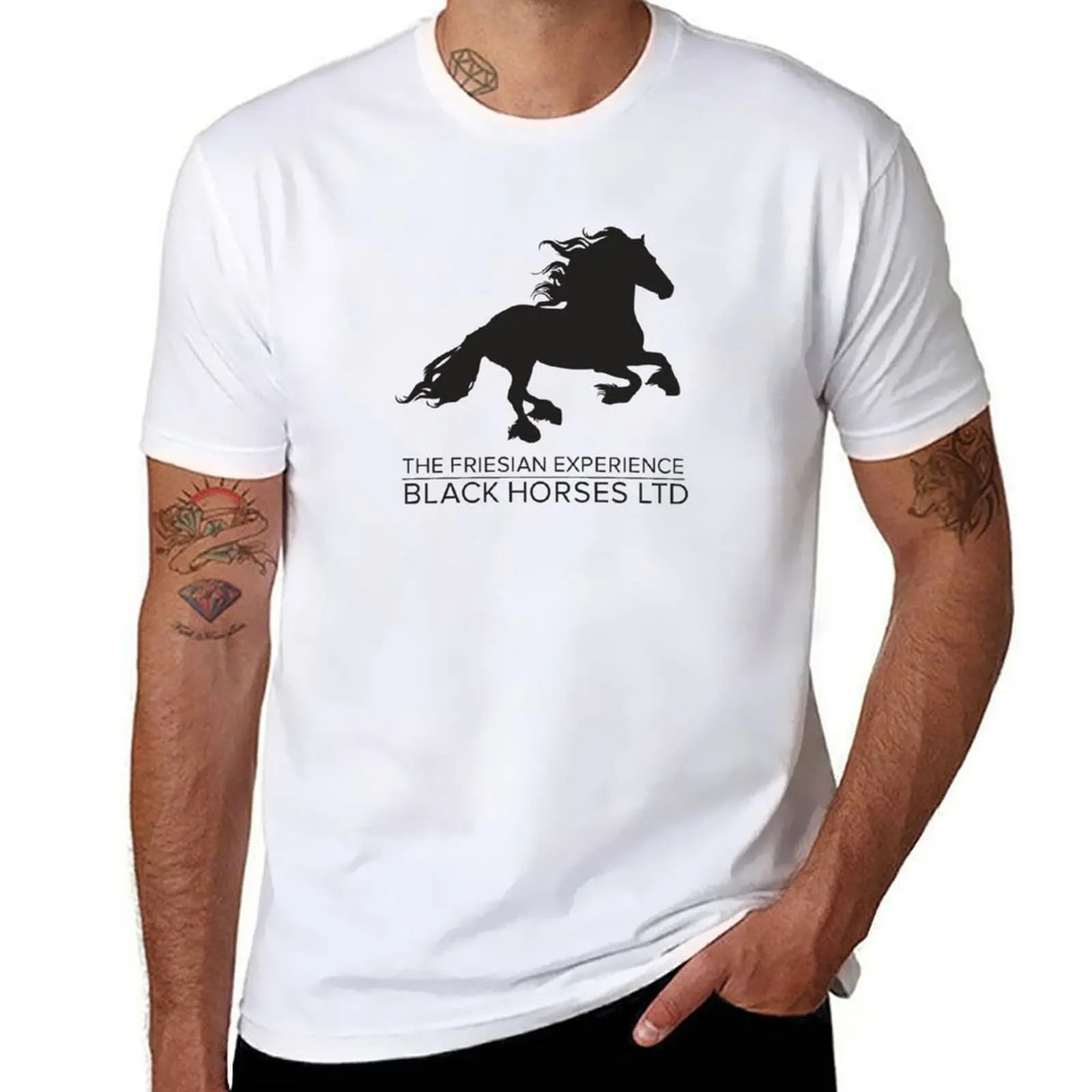 

The Friesian Experience - Beautiful Black Beauty Friesian Horses T-Shirt essential t shirt T-Shirt