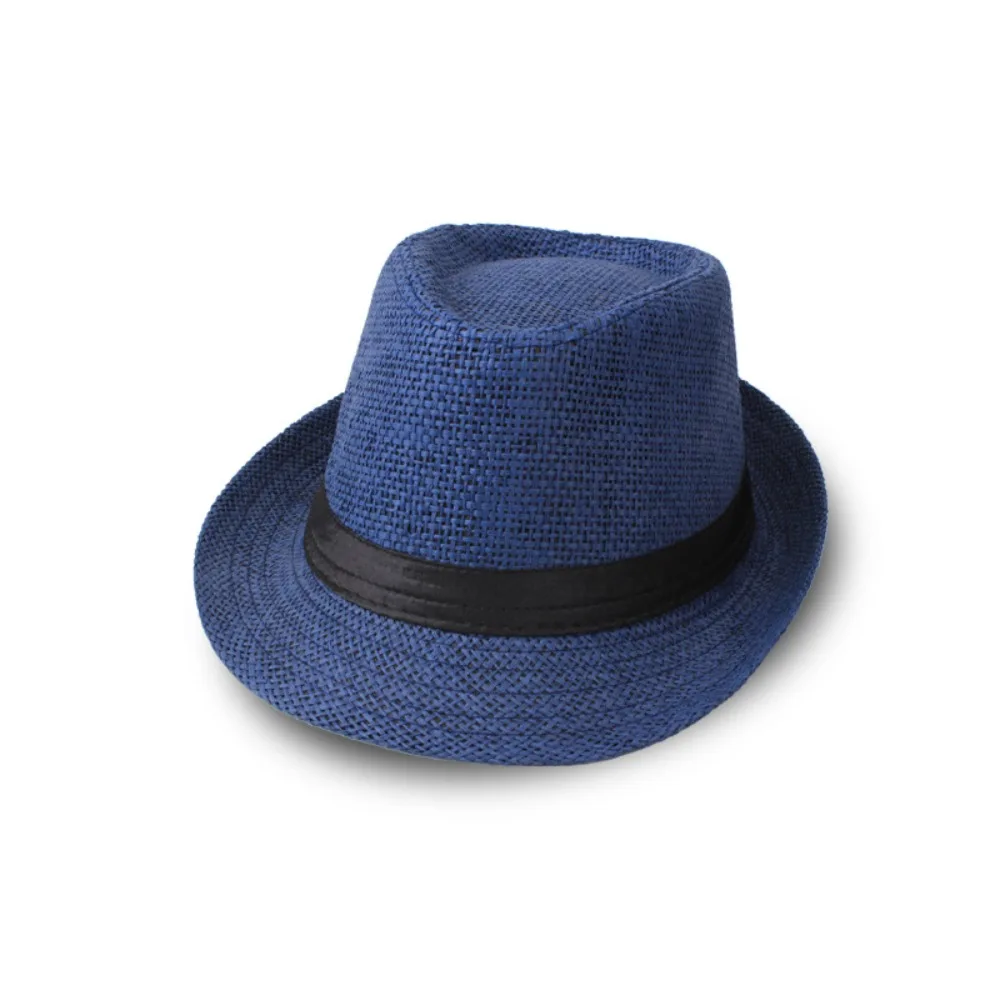 

Cool Vintage Men Straw Hat Sun Protection Gentleman Cowboy Jazz Cap Casual Wide Brim Panama Cap Beach