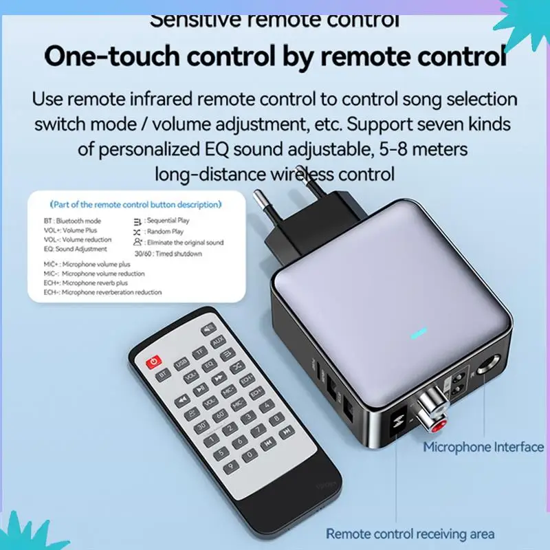 ABZW 3 で 1 ワイヤレス Bluetooth レシーバートランスミッターサポート QC3.0 高速充電テレビヘッドフォン用マイク入力